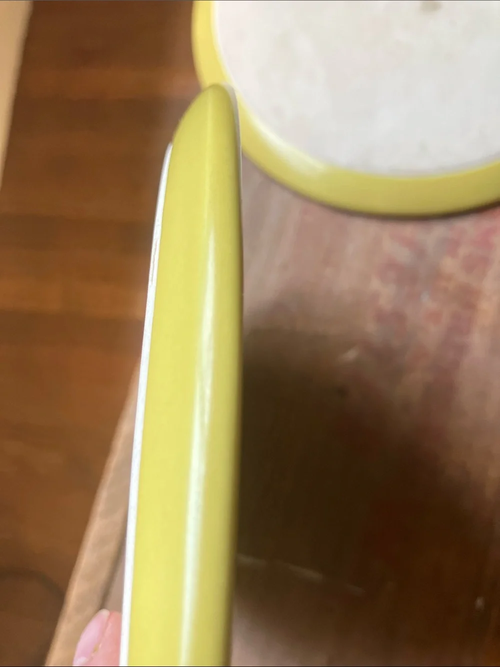 Crate&Barrel Soft Yellow Ceramic Dinner Plates — Set of 2